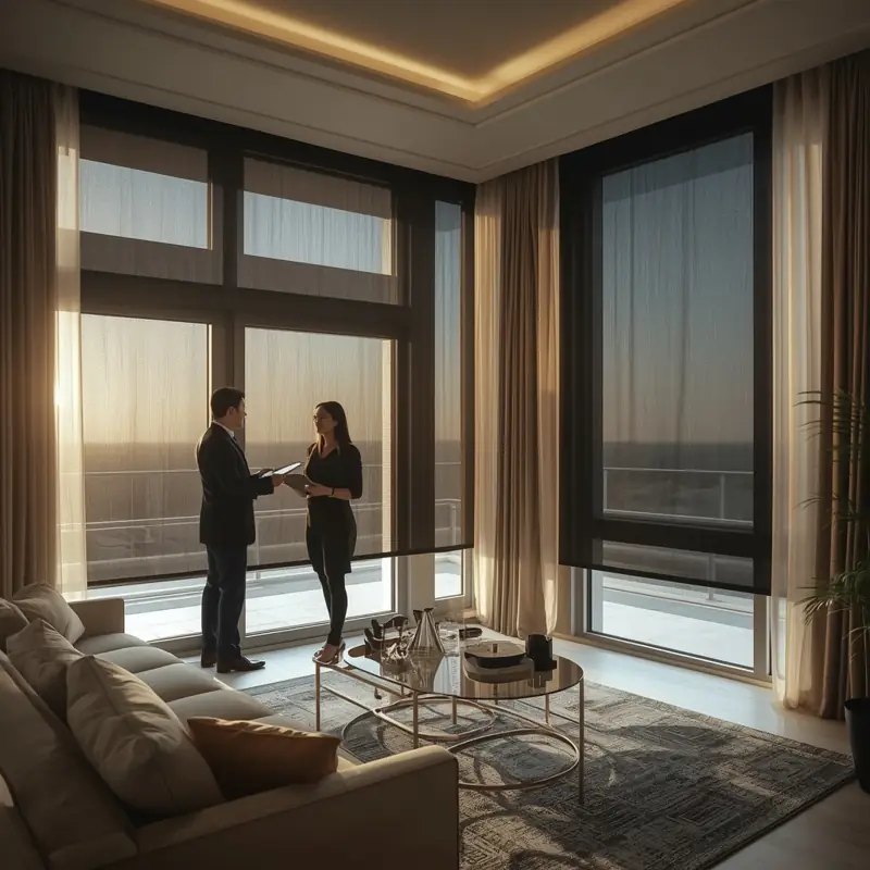 Free site visit for blackout blinds installation in Dubai homes and offices