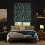Get Blackout William Morris Fruit Jade Roller Blinds For Bedrooms in Dubai
