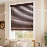 Get Rosewood Grain Faux Wood Blind - 50mm Slat