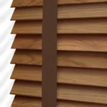 Golden Oak & Walnut Wooden Blind with Tapes in Dubai