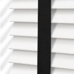 Ice White & Jet Faux Wood Blind Dubai