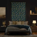 Complete Blackout William Morris Fruit Jade Roller Blinds Dubai