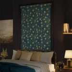Complete Blackout William Morris Fruit Jade Roller Blinds For Bedrooms in Dubai